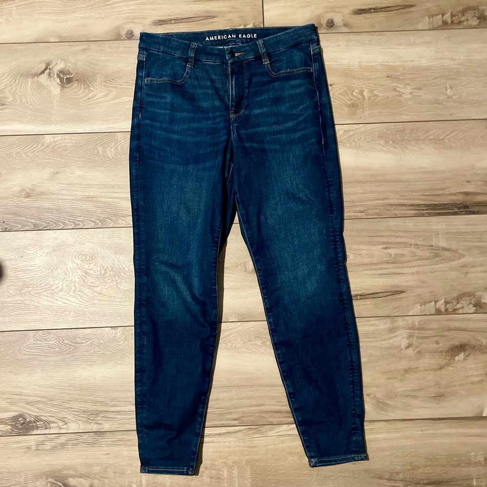 American Eagle Outfitters Deep Blue Jeggings